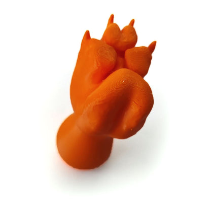 Lebensgroßer Goldschakalfuß Stempel